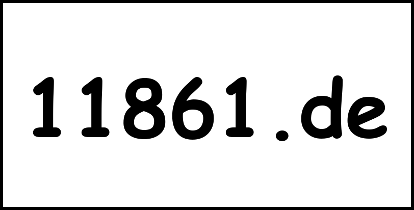 11861.de