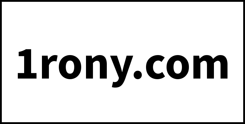 1rony.com