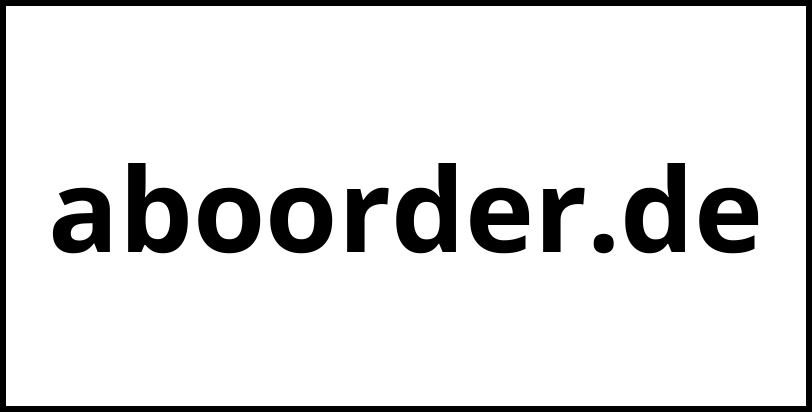 aboorder.de