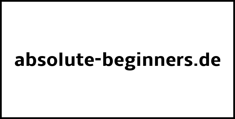 absolute-beginners.de