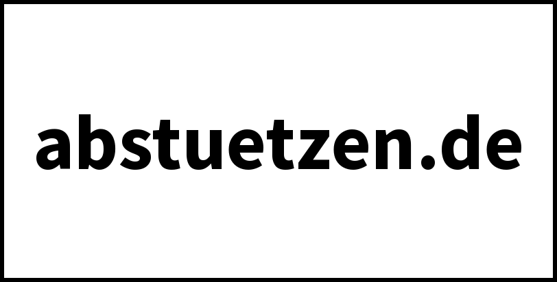 abstuetzen.de