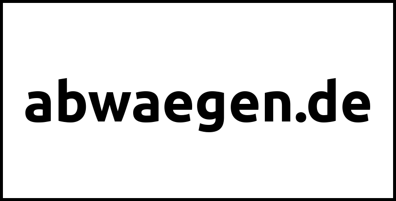 abwaegen.de