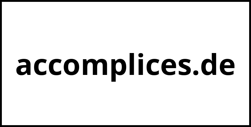 accomplices.de