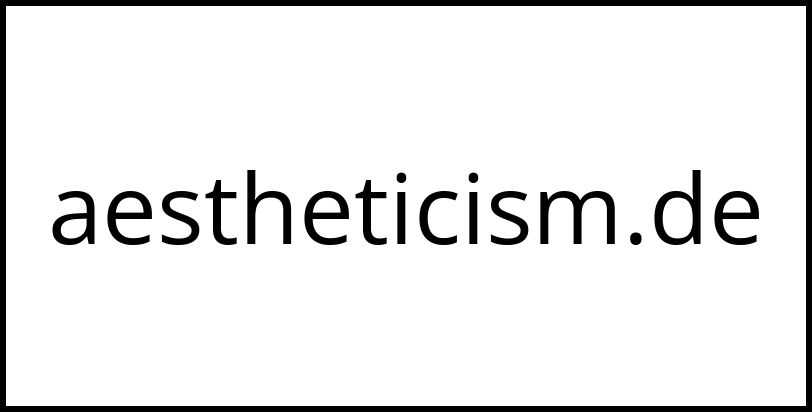 aestheticism.de