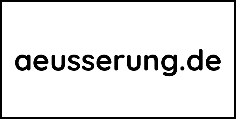 aeusserung.de