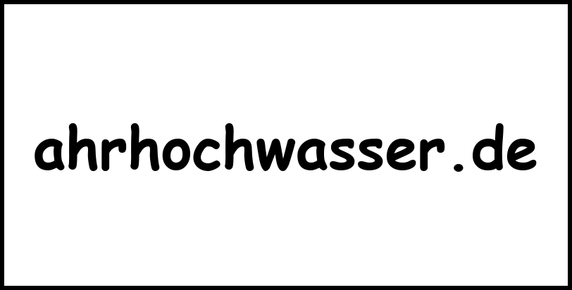 ahrhochwasser.de