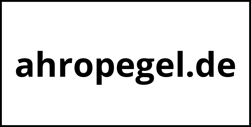 ahropegel.de