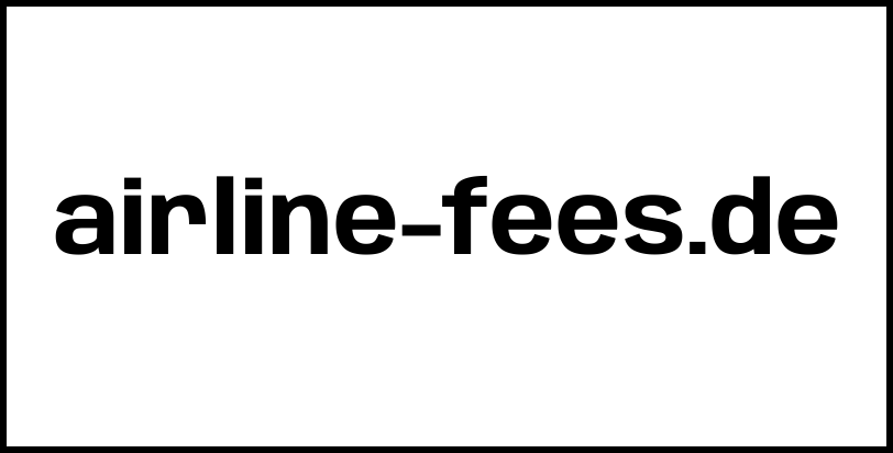 airline-fees.de