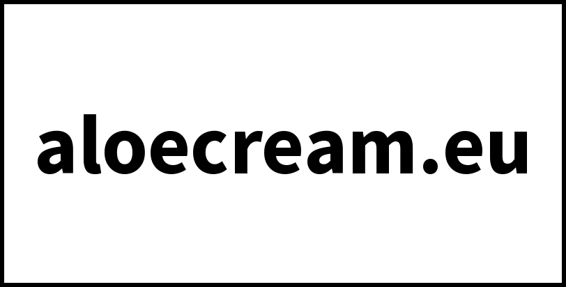 aloecream.eu