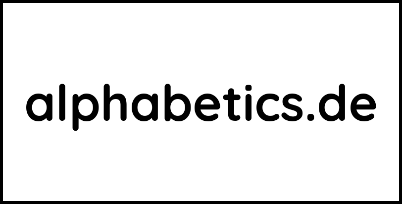 alphabetics.de