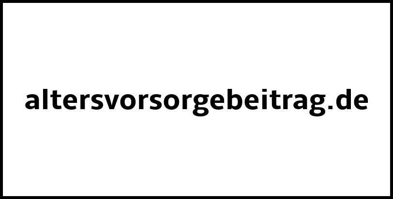 altersvorsorgebeitrag.de