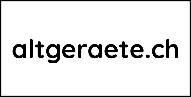 altgeraete.ch