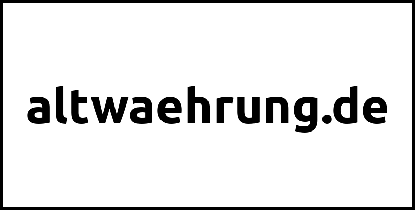 altwaehrung.de