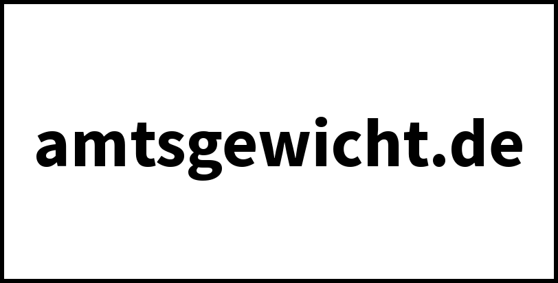 amtsgewicht.de