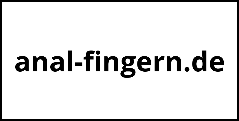 anal-fingern.de