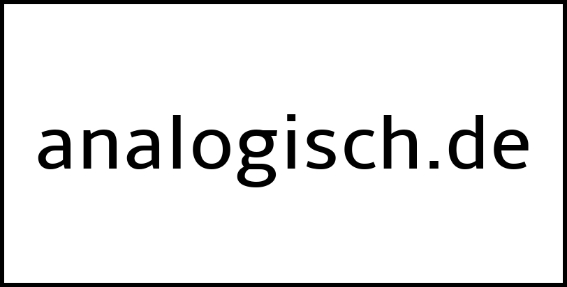 analogisch.de