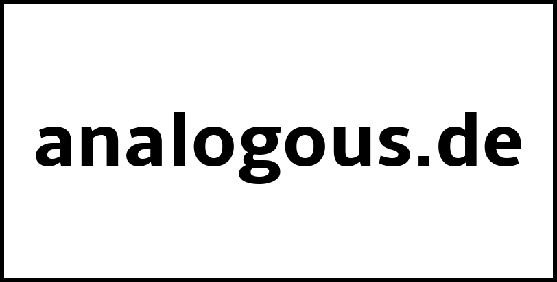 analogous.de