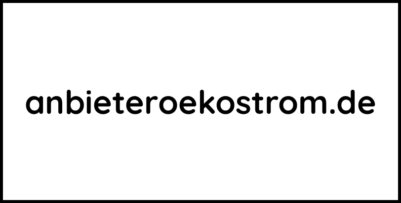 anbieteroekostrom.de