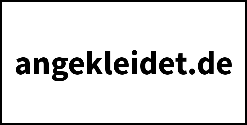 angekleidet.de