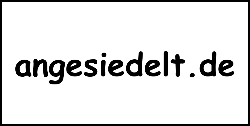 angesiedelt.de