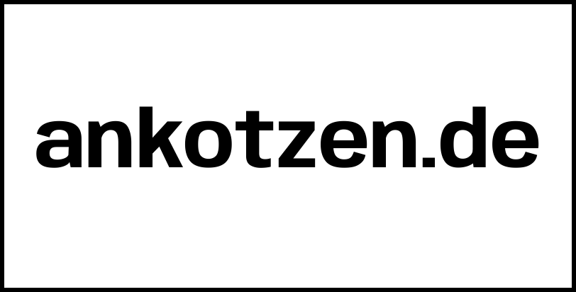 ankotzen.de