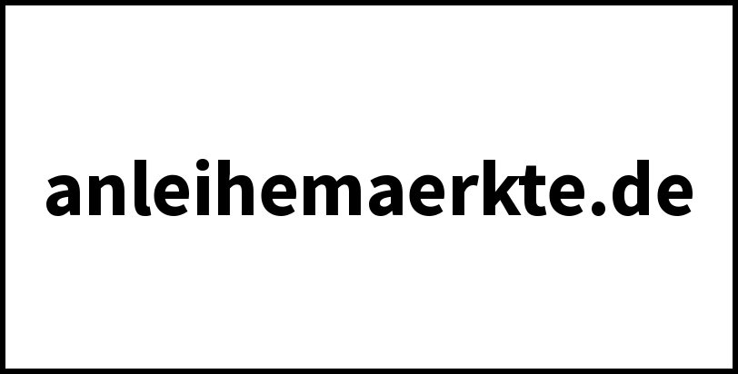 anleihemaerkte.de