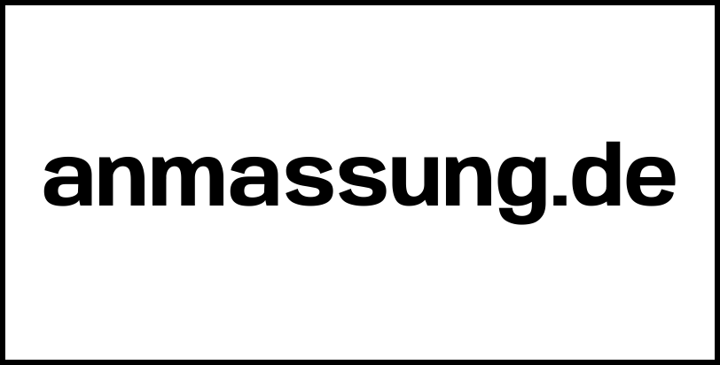 anmassung.de