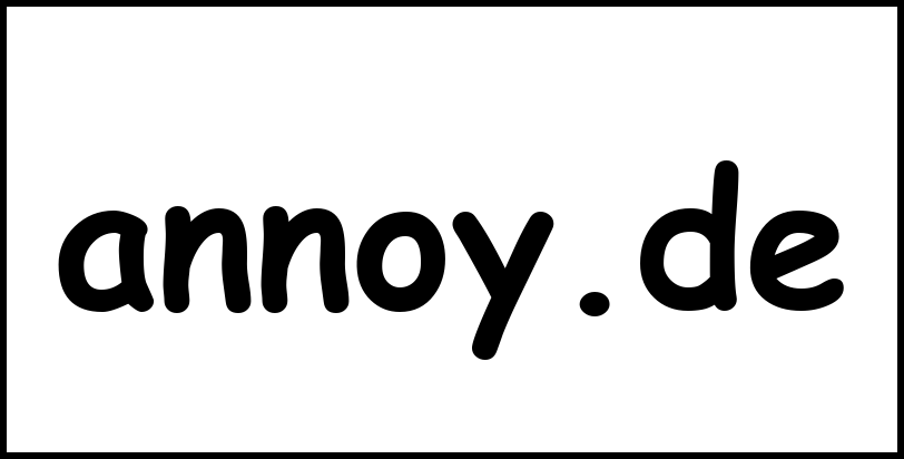 annoy.de