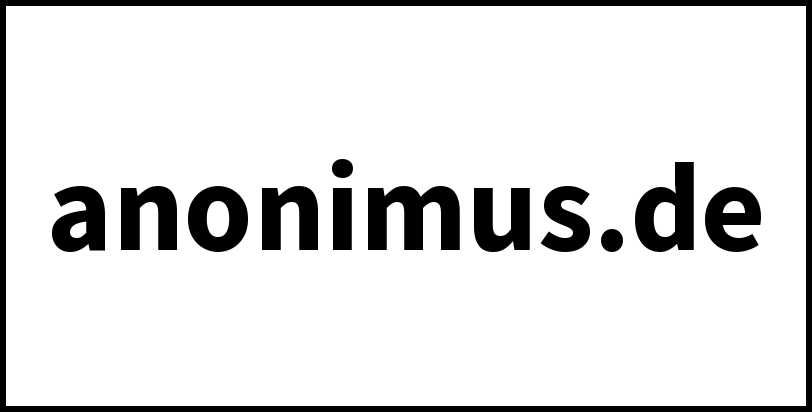 anonimus.de