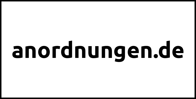 anordnungen.de