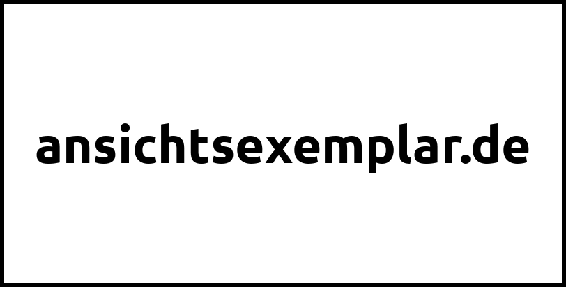 ansichtsexemplar.de