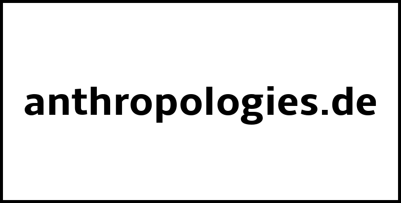 anthropologies.de