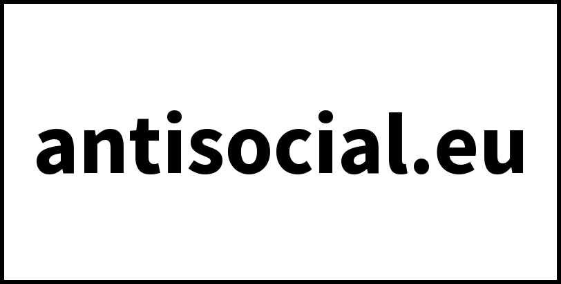 antisocial.eu