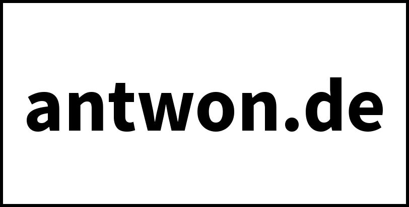 antwon.de