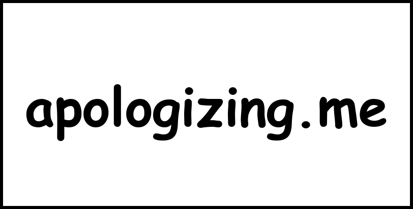 apologizing.me