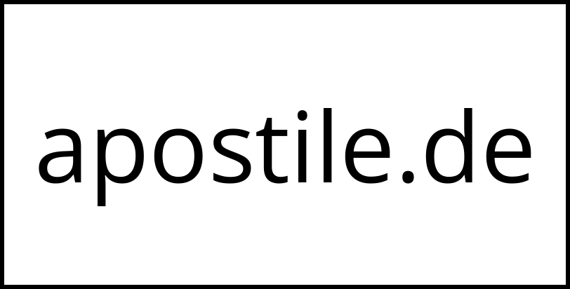 apostile.de