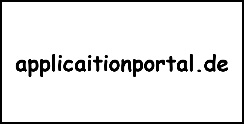 applicaitionportal.de