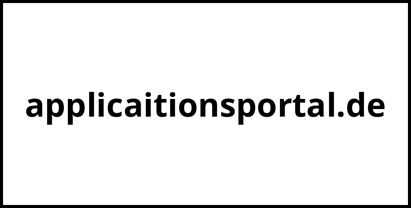 applicaitionsportal.de