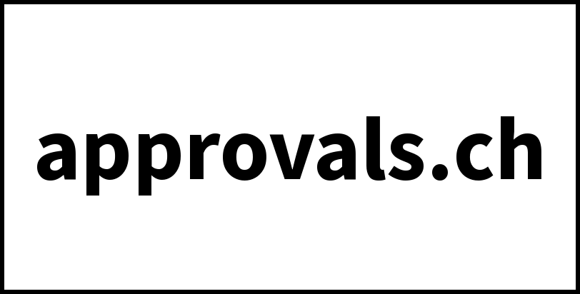 approvals.ch