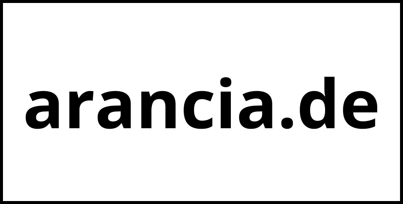 arancia.de