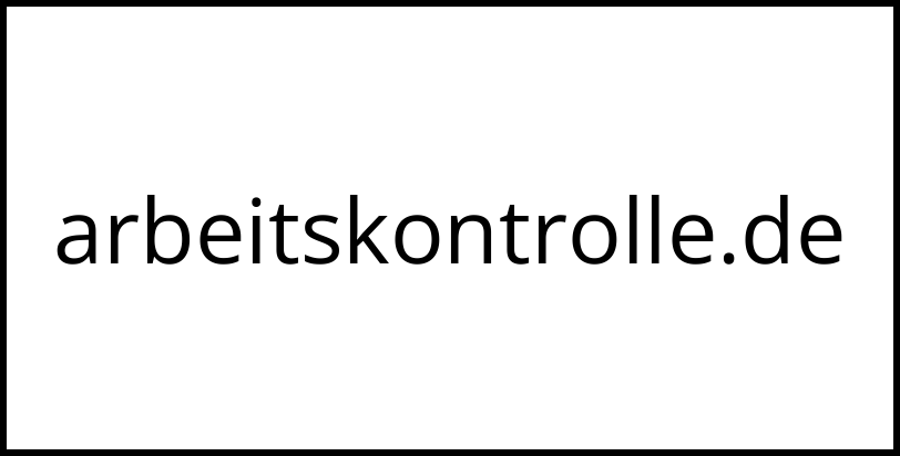 arbeitskontrolle.de