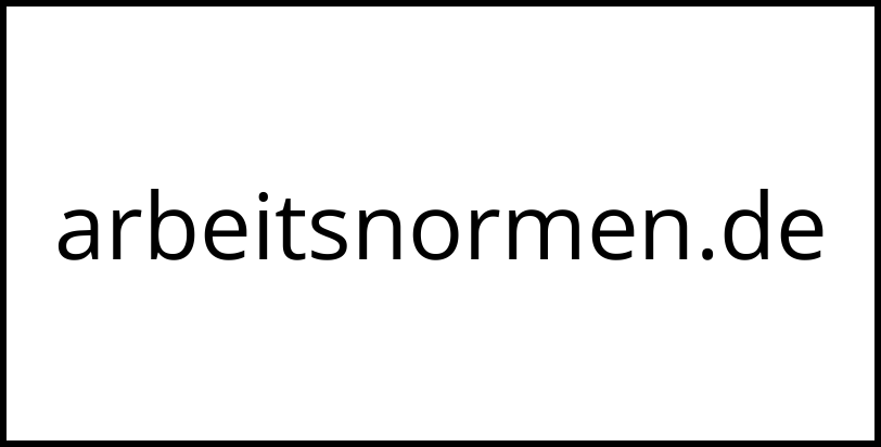 arbeitsnormen.de