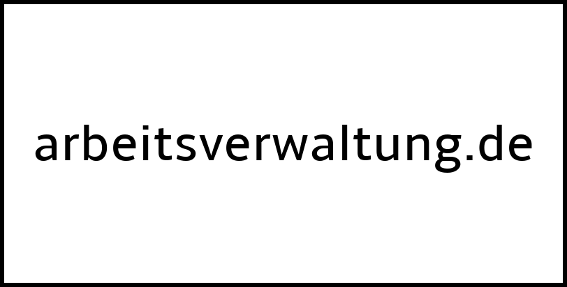 arbeitsverwaltung.de