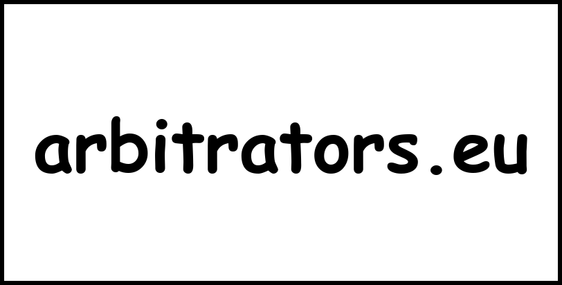 arbitrators.eu