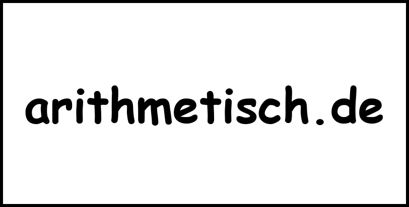 arithmetisch.de