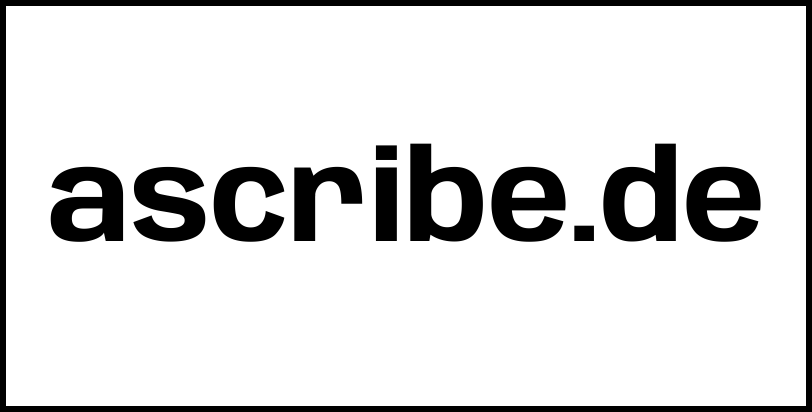 ascribe.de