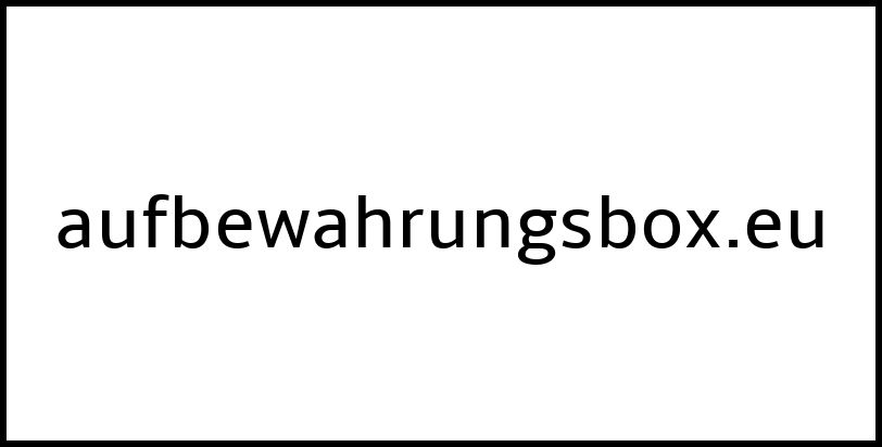 aufbewahrungsbox.eu