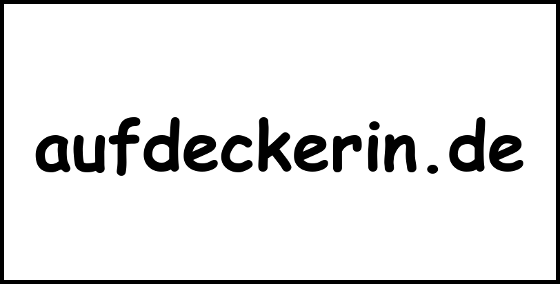 aufdeckerin.de