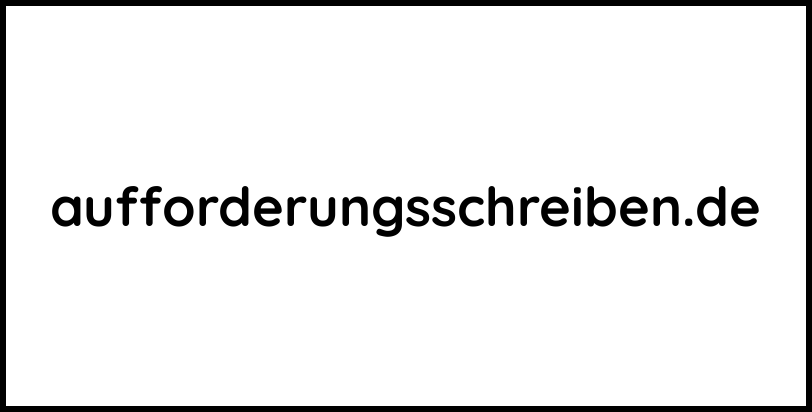 aufforderungsschreiben.de