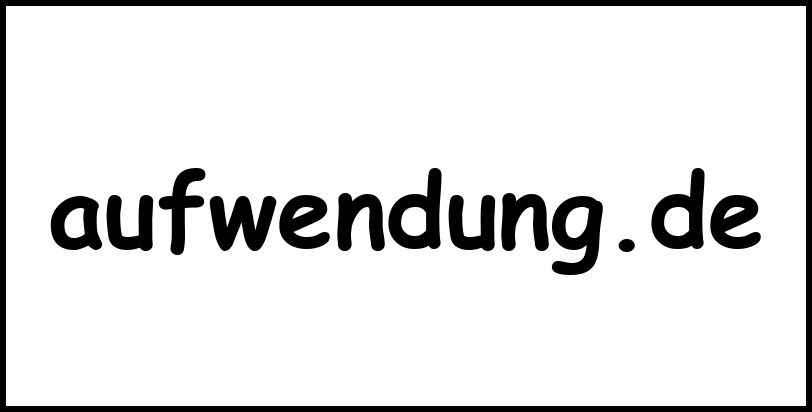 aufwendung.de